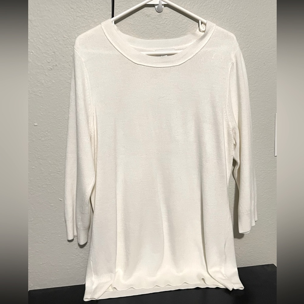 New York and Company 3/4 Sleeve Shirt